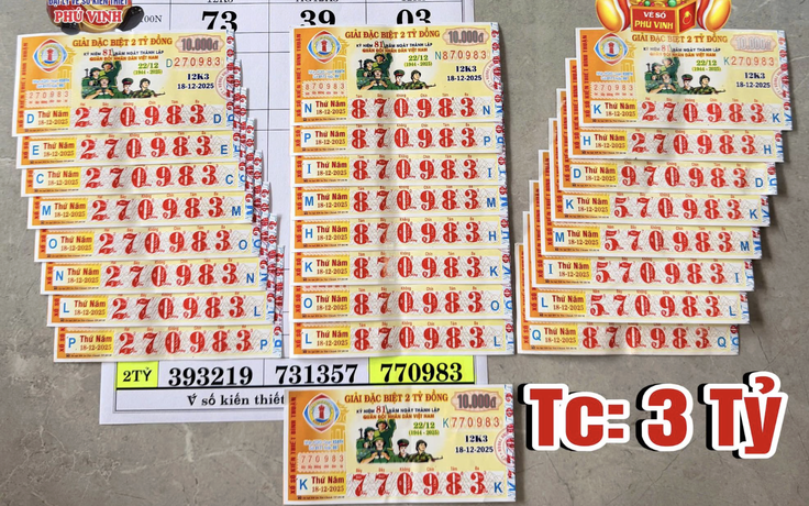 Xổ số miền Nam: Trúng vé tứ quý 8888; hàng loạt khách may mắn xuất hiện