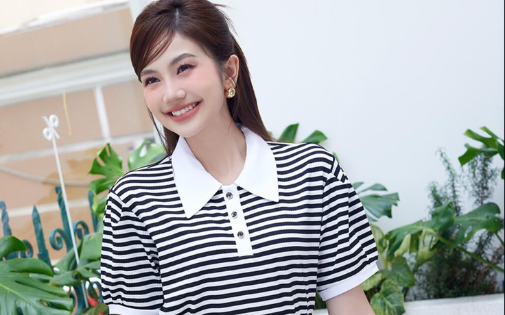 Áo kẻ sọc ngang khuấy đảo đường phố bằng hơi thở phóng khoáng