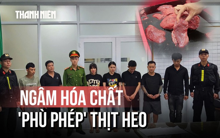 Kinh hoàng đường dây làm thịt bò giả: Ngâm hóa chất để 'phù phép' thịt heo