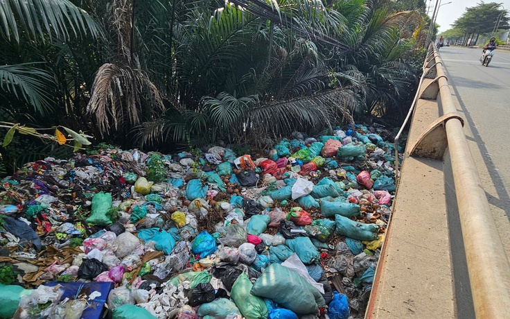 Dân bức xúc vì rác thải hôi thối 'bủa vây' cầu Ông Bé, TP.HCM