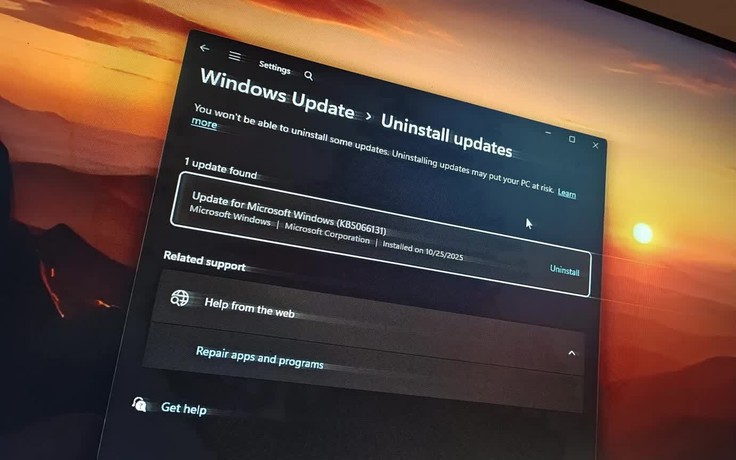 Windows 11 24H2, 25H2 chậm bất thường sau bản cập nhật bảo mật