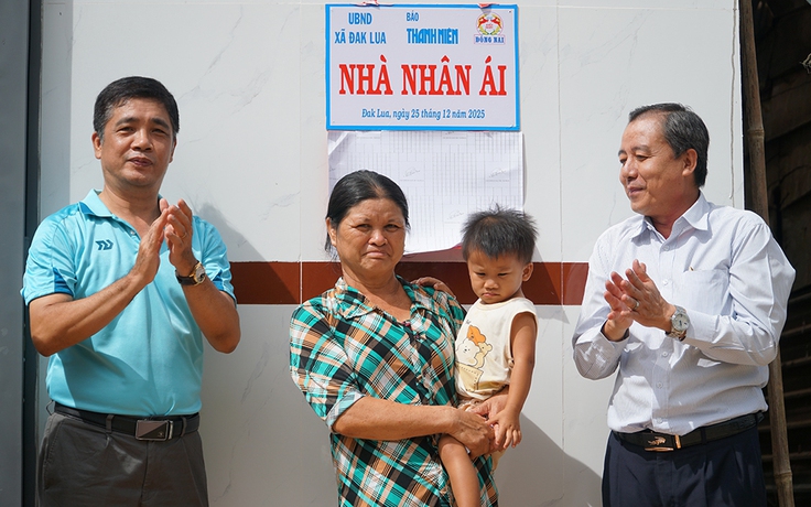 Báo Thanh Niên trao tặng 3 căn Nhà Nhân Ái ở Đồng Nai