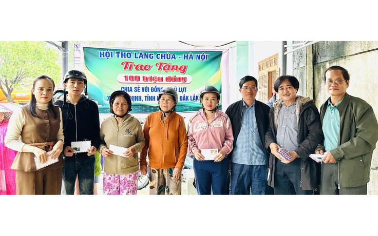 Hội thơ Làng Chùa - Hà Nội sẻ chia nghĩa tình với vùng lũ