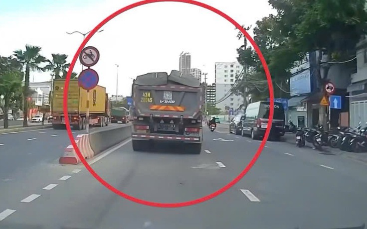 Đà Nẵng: Từ clip người dân gửi, CSGT phạt nặng xe tải đi vào đường cấm