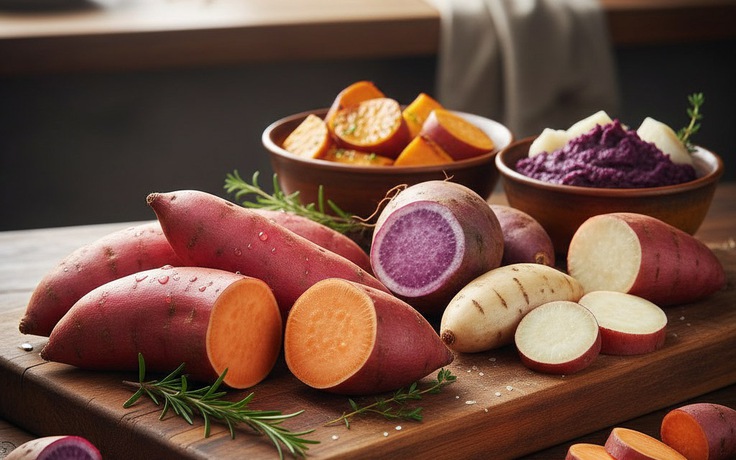 Khoai mỡ hay khoai lang tốt cho sức khỏe hơn?