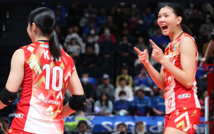 Bích Thủy cùng CLB Okayama suýt tạo bất ngờ ở giải bóng chuyền Nhật Bản