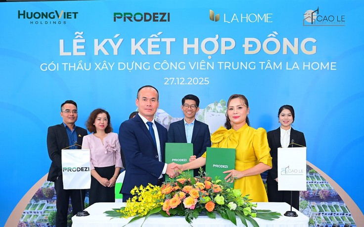 LA Home ký kết gói thầu xây dựng công viên trung tâm tại phía tây TP.HCM
