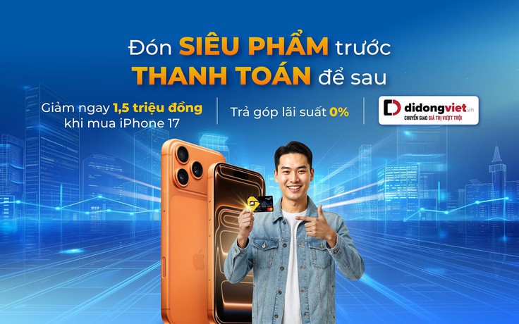 Giảm ngay 1.5 triệu đồng khi mua trả góp iPhone 17 bằng thẻ tín dụng PVcomBank