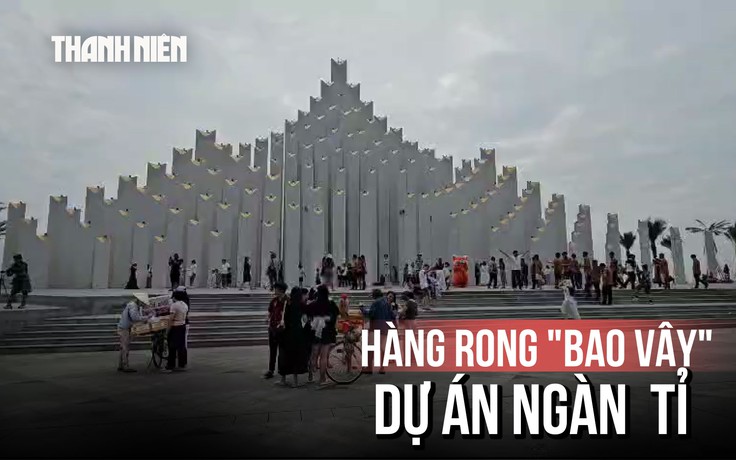 Hàng rong 'bao vây' dự án ngàn tỉ Bãi Sau Vũng Tàu, gây cảnh nhếch nhác