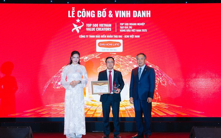 Dai-ichi Life Việt Nam đạt ‘Top 500 Doanh nghiệp tạo giá trị hàng đầu Việt Nam 2025’