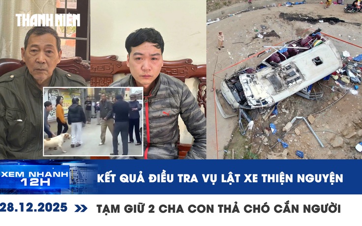 Xem nhanh 12h: Kết quả điều tra vụ lật xe thiện nguyện | Tạm giữ 2 cha con thả chó cắn người