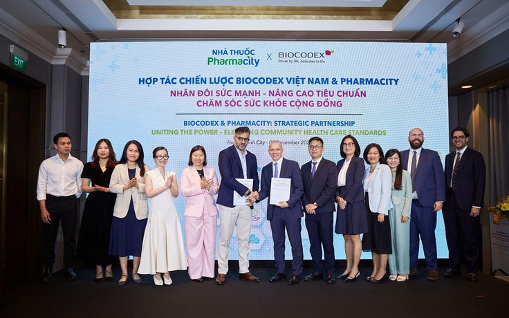 Tập đoàn dược phẩm Pháp Biocodex ký kết hợp tác chiến lược với Pharmacity