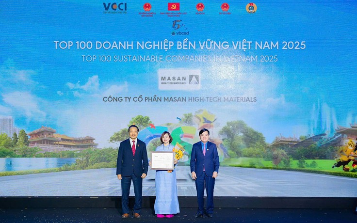 Masan High-Tech Materials được vinh danh Top 100 Doanh nghiệp bền vững Việt Nam