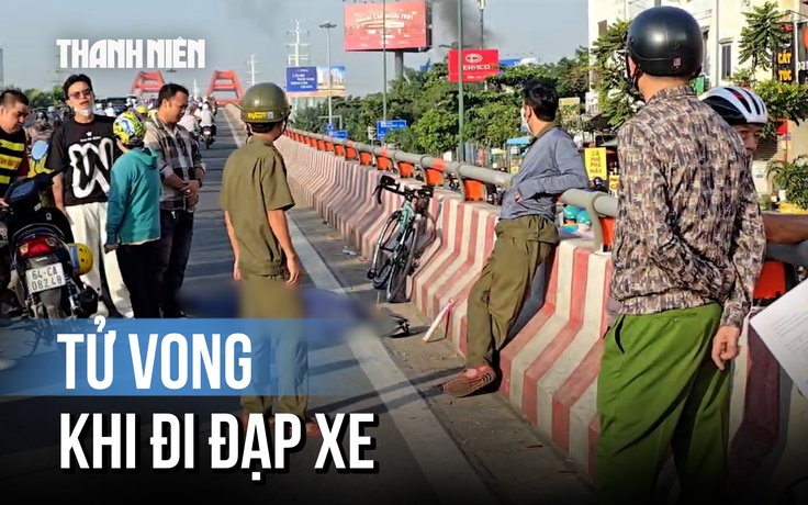TP.HCM: 'Cua rơ' 68 tuổi nghi bị đột quỵ tử vong trên cầu Bình Lợi