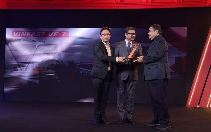 VinFast VF 7 nhận giải thiết kế của năm tại giải thưởng lớn nhất Ấn Độ