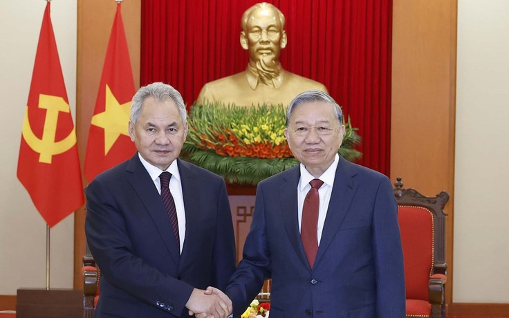 Tổng Bí thư Tô Lâm tiếp Thư ký Hội đồng An ninh Nga