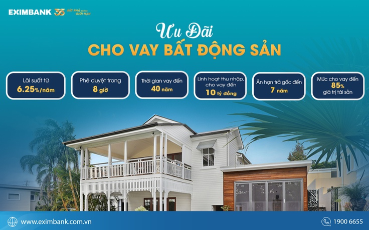 Sở hữu tổ ấm dễ dàng với giải pháp tài chính linh hoạt từ Eximbank