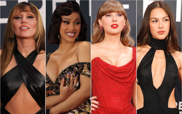 Miley Cyrus, Taylor Swift, Cardi B đọ sắc nóng bỏng trên thảm đỏ Grammy