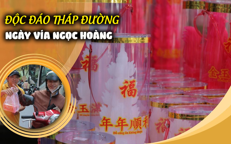 Độc đáo tháp đường ngày vía Ngọc Hoàng