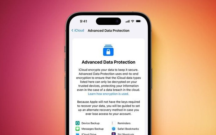 Cách kích hoạt mã hóa đầu cuối cho dữ liệu lưu trên iCloud