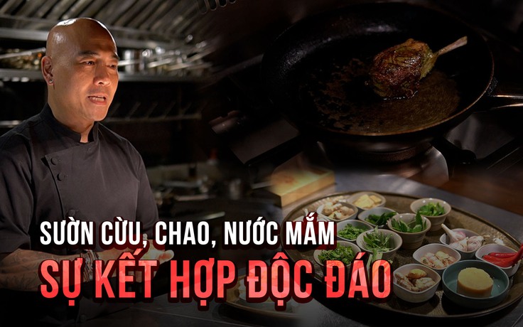 Độc đáo sườn cừu kết hợp với chao, nước mắm