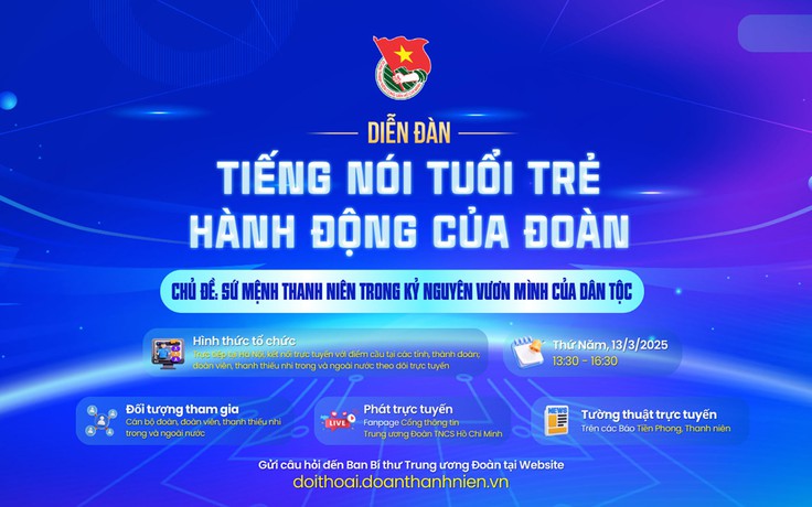 Diễn đàn 'Tiếng nói tuổi trẻ - Hành động của Đoàn' năm 2025