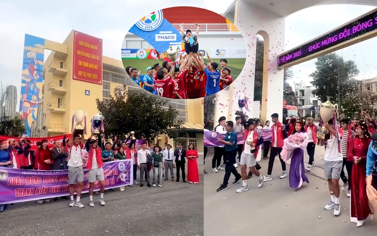 Giành 2 chức vô địch 1 tháng: 'Nhà trường mơ giấc mơ này lâu lắm rồi’