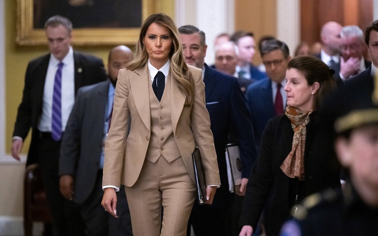 Đệ nhất phu nhân Mỹ Melania Trump thân chinh đến Điện Capitol ủng hộ một dự luật