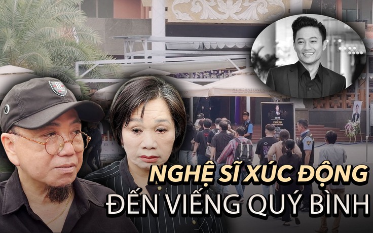 Nghệ sĩ, người hâm mộ xúc động đến viếng Quý Bình, danh hài Hồng Tơ nói một câu nghe xót xa