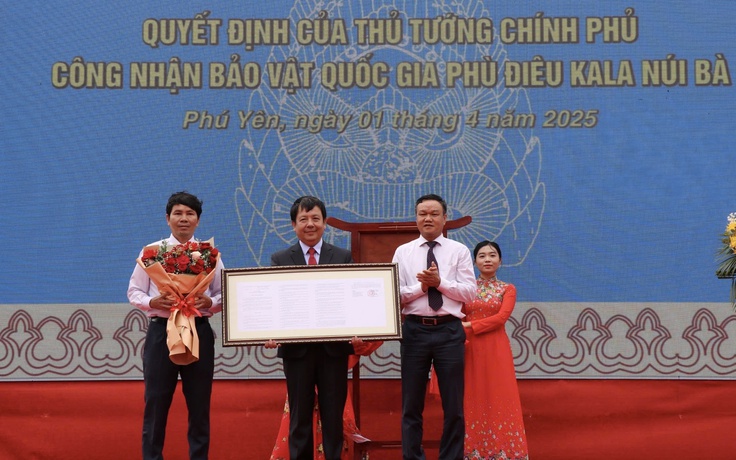 Phú Yên có bảo vật quốc gia đầu tiên