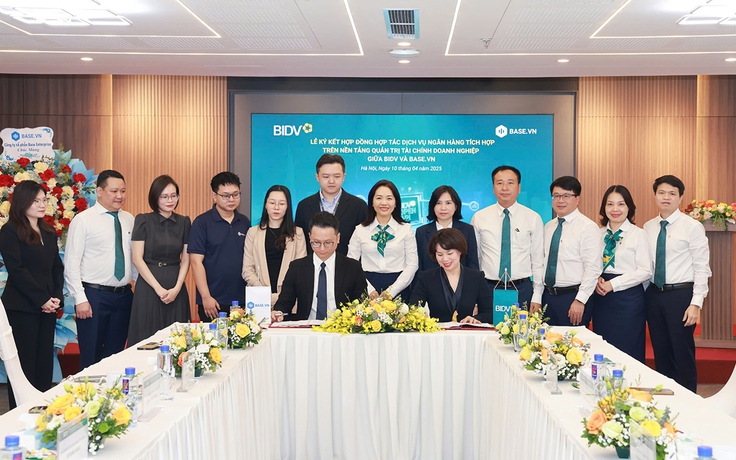 BIDV tích hợp dịch vụ ngân hàng trên nền tảng Base.vn