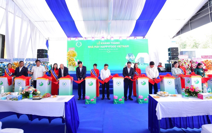 Công ty CP Nông nghiệp Hùng Hậu khánh thành Nhà máy chế biến xuất khẩu HappyFood Vietnam