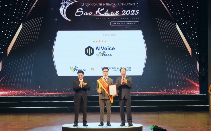 Vbee AIVoice - Công nghệ giọng nói Việt được vinh danh tại Giải thưởng Sao Khuê 2025