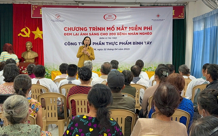 200 người nghèo được phẫu thuật mắt miễn phí nhân dịp lễ kỷ niệm 30.4