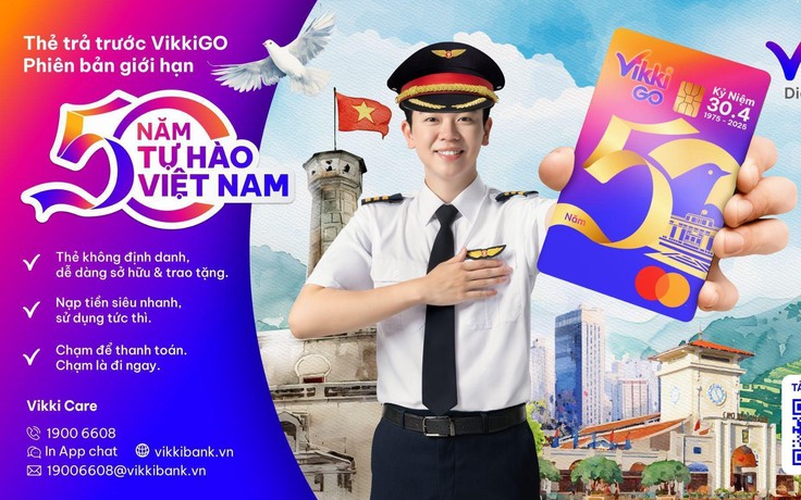 Hòa nhịp kỷ niệm 50 năm đất nước thống nhất cùng thẻ VikkiGO Tự hào Việt Nam