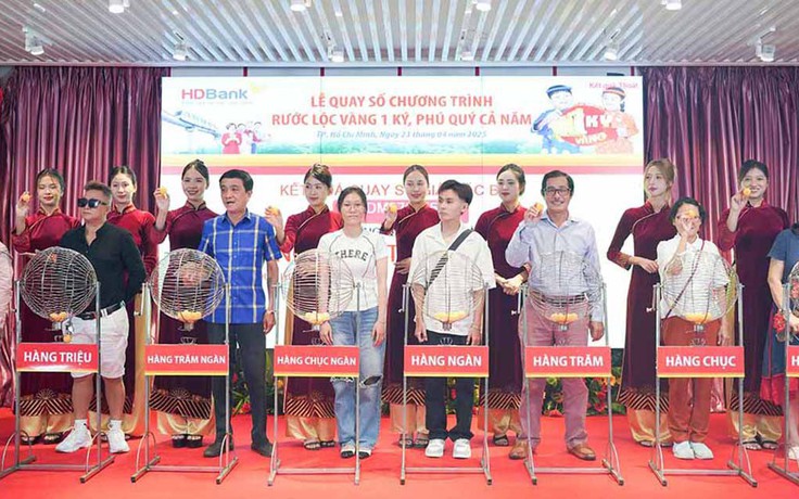 HDBank công bố 16 khách hàng trúng thưởng vàng, 1 ký vàng SJC đã có chủ