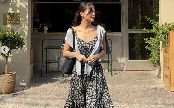 Nữ tính và trẻ trung với váy họa tiết hoa mùa nắng