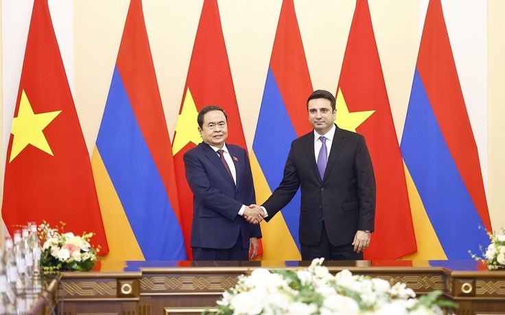 Chủ tịch Quốc hội Trần Thanh Mẫn hội đàm với Chủ tịch Quốc hội Armenia