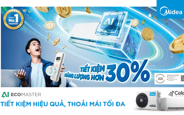 Midea Celest: Điều hòa AI biến tần, tiết kiệm năng lượng, 'thách thức' nắng nóng