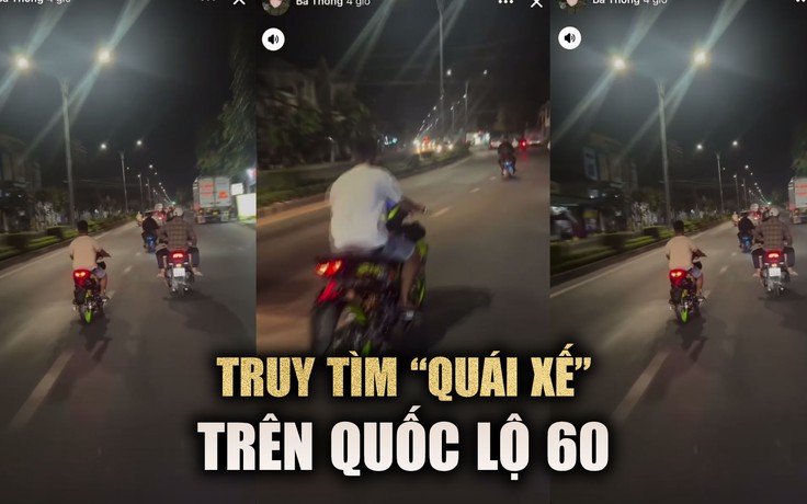 Tiền Giang: Thót tim cảnh ‘quái xế’ lạng lách trên QL 60