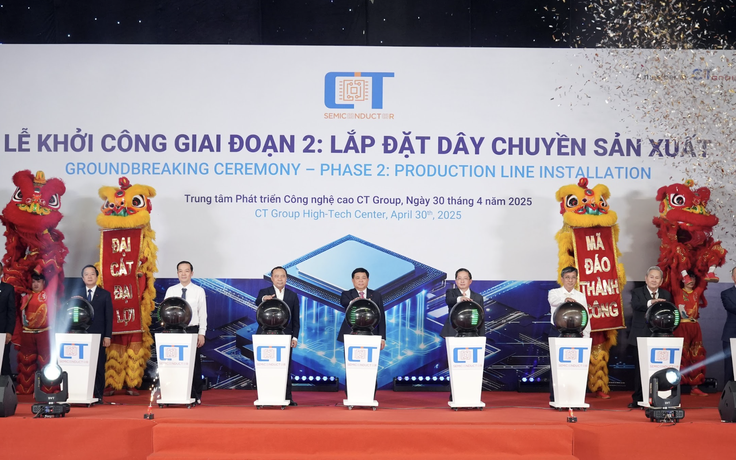 Khởi công nhà máy bán dẫn CT Semiconductor tại Bình Dương