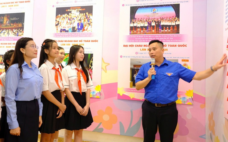 Triển lãm 'Thiếu nhi Việt Nam vững bước tiến vào kỷ nguyên mới'