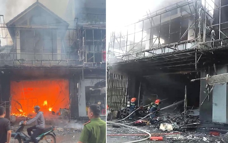 Cháy cửa hàng mẹ và bé ở Hà Tĩnh gây thiệt hại 2 tỉ đồng