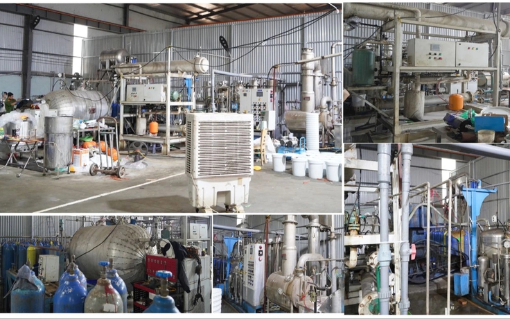 Thanh Hóa phá đường dây sản xuất hàng tấn khí cười mỗi ngày