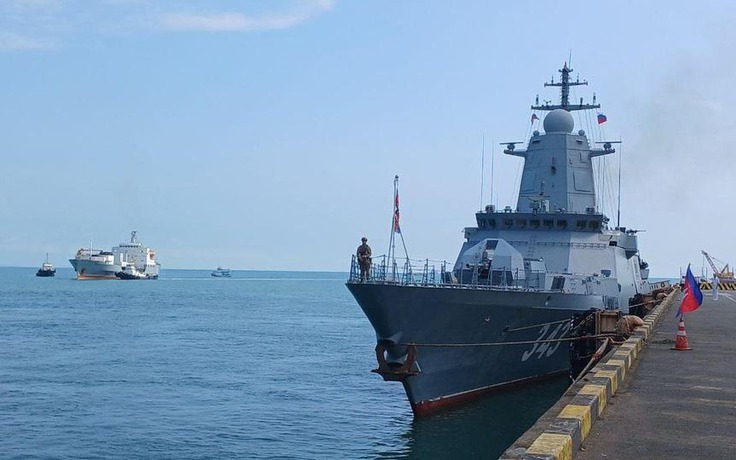 Nhóm tàu chiến Nga kết thúc chuyến thăm căn cứ Hải quân Ream của Campuchia