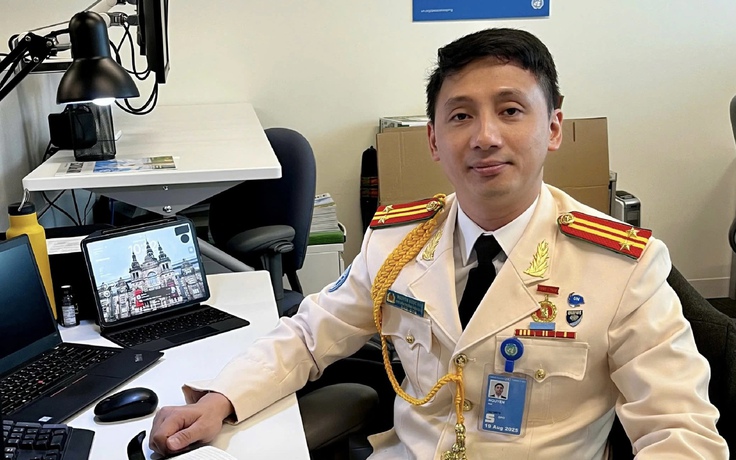 Chánh văn phòng cố vấn Cảnh sát Liên Hiệp Quốc Nguyễn Ngọc Hải được thăng hàm trước thời hạn