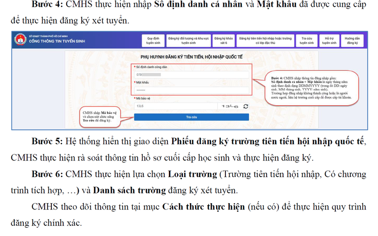 Hôm nay đăng ký chọn trường tuyển sinh đầu cấp, những điều phụ huynh TP.HCM lưu ý