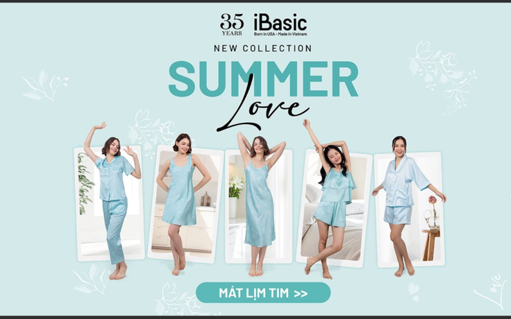 iBasic Vietnam đưa chất liệu 'giải nhiệt' vào BST đồ mặc nhà mát lịm tim