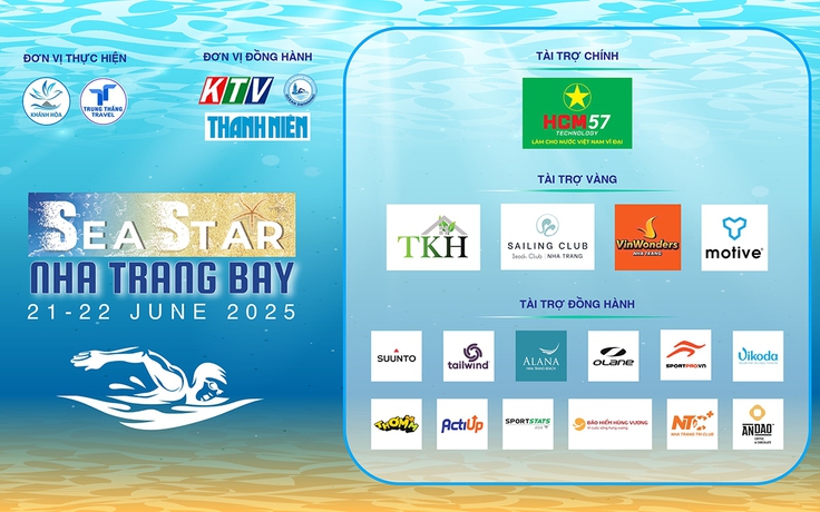 Sea Star Nha Trang 2025, tranh cúp HCM57: Giải bơi biển bùng nổ hứa hẹn cuồng nhiệt