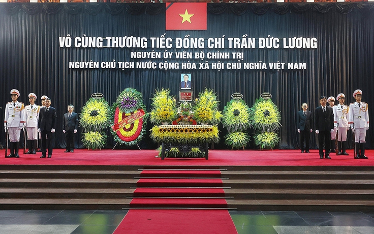 Trọng thể lễ viếng nguyên Chủ tịch nước Trần Đức Lương
